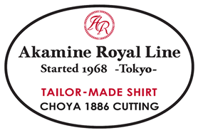 AkamineRoyalLineTAILOR MADE SHIRT CHOYA CUTTING��3���f���������̂��m�点